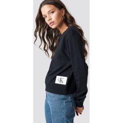 Calvin Klein Bluza Harrisi True Icon Crew Neck - Black. Czarne bluzy rozpinane damskie Calvin Klein, z aplikacjami, z dzianiny. Za 364,95 zł.