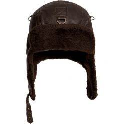 Czapka GENA REKRUT MERINO. Brązowe czapki męskie Gena, bez wzorów, z wełny, klasyczne. W wyprzedaży za 523,00 zł.