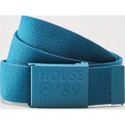 Pasek parciany Turkusowy. Niebieskie paski męskie marki House, w paski. Za 29,99 zł.