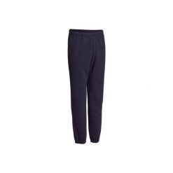 Spodnie dresowe regular Gym & Pilates 900 męskie. Niebieskie spodnie męskie DOMYOS, na co dzień, s, bez wzorów, z bawełny. Za 29,99 zł.