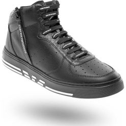 SNEAKERSY Emporio Armani. Czarne sneakersy męskie Emporio Armani, na sznurówki. Za 949,00 zł.