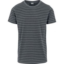 T-shirty męskie: Urban Classics Striped Tee T-Shirt ciemnoszary/czarny