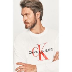Calvin Klein Jeans - Bluza. Czarne bluzy męskie Calvin Klein Jeans, s, z nadrukiem, z bawełny, z okrągłym kołnierzem, bez rękawów, bez kaptura. Za 399,90 zł.