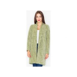 Płaszcz M527 Oliwka. Zielone płaszcze damskie FIGL, s, bez wzorów, z materiału, klasyczne. Za 269,00 zł.