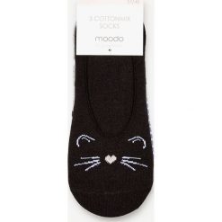 3 pack balerinek. Niebieskie skarpetki damskie Moodo, bez wzorów. Za 14,99 zł.