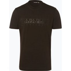 Napapijri - T-shirt męski, zielony. Zielone t-shirty męskie Napapijri, m, z haftami, z bawełny, bez kołnierzyka. Za 179,95 zł.