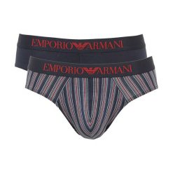 Slipy męskie 2PACK Emporio Armani 1117339A504. Bokserki męskie Emporio Armani, m, bez wzorów. Za 215,00 zł.