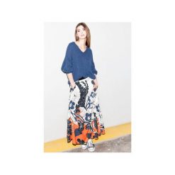 Spódnica maxi Flower Power. Szare spódniczki damskie CANDY FLOSS, na lato, bez wzorów, z wiskozy, boho, maxi, oversize. Za 250,00 zł.