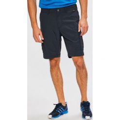 Jack Wolfskin - Szorty. Niebieskie spodenki i szorty męskie Jack Wolfskin, bez wzorów, z tkaniny, casualowe. W wyprzedaży za 199,90 zł.