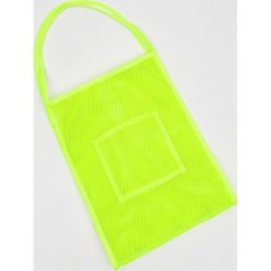 Neonowa torba mesh shopper - Zielony. Zielone torby damskie na zakupy Sinsay, bez wzorów, z meshu, bez dodatków. Za 29,99 zł.
