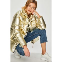 Tommy Hilfiger - Kurtka puchowa Tommy Icons. Żółte kurtki damskie TOMMY HILFIGER, s, bez wzorów, z poliesteru, długie. W wyprzedaży za 999,90 zł.