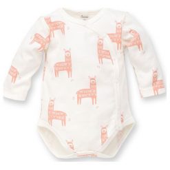 Pinokio Kopertowe Body Dziecięce Happy Llama 74 Białe. Białe body niemowlęce Pinokio, z nadrukiem, z bawełny, z długim rękawem. Za 39,00 zł.