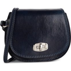 Torebka CREOLE - K10657 Blu Cina. Niebieskie listonoszki damskie Creole, na imprezę, bez wzorów, ze skóry, na ramię, bez dodatków. Za 139,00 zł.