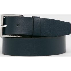 Tommy Hilfiger - Pasek skórzany. Czarne paski męskie TOMMY HILFIGER, w paski, ze skóry. W wyprzedaży za 199,90 zł.