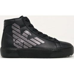 EA7 Emporio Armani - Buty. Czarne sneakersy męskie EA7 Emporio Armani, na sznurówki. W wyprzedaży za 539,90 zł.
