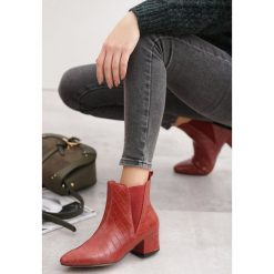 Bordowe Botki Queen Valley. Czerwone botki damskie Born2be, z futra, za kostkę, na niskim obcasie, na obcasie, bez zapięcia. Za 129,99 zł.