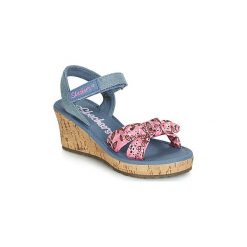 Sandały Dziecko Skechers TIKIS. Niebieskie sandały dziewczęce Skechers, bez zapięcia. Za 143,20 zł.