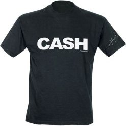 Johnny Cash Signature Sleeve T-Shirt czarny. Czarne t-shirty męskie marki Johnny Cash, l. Za 74,90 zł.