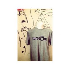 Kurdemol. Szare t-shirty męskie marki Kurdemol, s, bez wzorów, z dresówki, bez kołnierzyka. Za 69,00 zł.