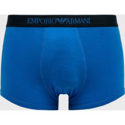 Emporio Armani - Bokserki (3-pack). Niebieskie bokserki męskie Emporio Armani, bez wzorów, z elastanu. W wyprzedaży za 149,90 zł.
