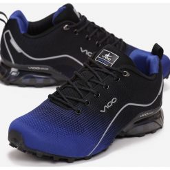 Niebiesko-Czarne Buty Sportowe Alcidise. Niebieskie buty sportowe męskie Born2be, bez zapięcia. Za 179,99 zł.