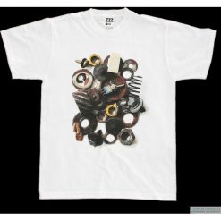 Koszulka T-STEAMPUNK. Szare t-shirty męskie marki Pakamera, z napisami. Za 77,00 zł.