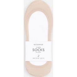 Skarpetki baleriny 3 pack - Kremowy. Białe skarpetki damskie Reserved, bez wzorów. Za 29,99 zł.
