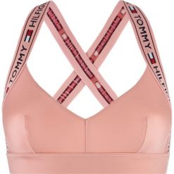 Tommy Hilfiger Biustonosz Różowy. Różowe biustonosze TOMMY HILFIGER, bez wzorów, z elastanu. Za 180,95 zł.