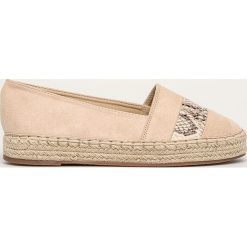 Answear - Espadryle R and B. Czarne espadryle damskie ANSWEAR, bez wzorów, z gumy, bez obcasa, na obcasie. Za 119,90 zł.