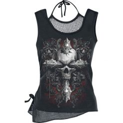 Spiral Cross of Darkness Top damski czarny. Czarne bluzki damskie marki Spiral, xl, z nadrukiem, z materiału. Za 74,90 zł.