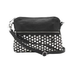 DEPECHE. Torba skórzana czarny kolor srebra female czarny/szary. Szare torebki klasyczne damskie DEPECHE, w paski, ze skóry, eleganckie, na ramię, małe, bez dodatków. Za 529,00 zł.