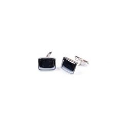SREBRNE SPINKI DO MANKIETÓW DECEPTION. Szare spinki do mankietów męskie marki R3s men's accessories, srebrne. Za 129,00 zł.