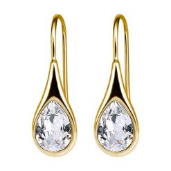 Kolczyki damskie: Powlekane kolczyki „Iris” z kryształkami Swarovski