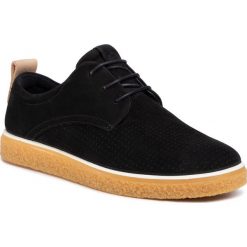Półbuty ECCO - Crepetray Ladies 20032350263 Black/Powder. Czarne półbuty damskie ecco, bez wzorów, ze skóry, bez obcasa, na płaskiej podeszwie, bez zapięcia. W wyprzedaży za 389,00 zł.