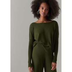 Kimonowy sweter - Khaki. Brązowe swetry damskie Mohito, s, bez wzorów, bez rękawów, bez kaptura. Za 79,99 zł.