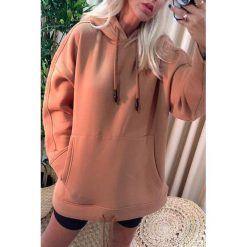 Bluza damska BEZIRA BROWN. Pomarańczowe bluzy sportowe damskie Bluza damska BEZIRA BROWN, s, bez wzorów, bez rękawów, bez kaptura. W wyprzedaży za 89,00 zł.