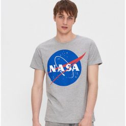 T-shirt NASA - Szary. Szare t-shirty damskie House, s, bez wzorów, bez kołnierzyka. Za 49,99 zł.