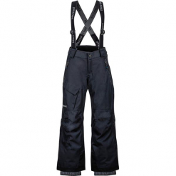 Spodnie narciarskie "Edge Insulated" w kolorze czarnym. Czarne spodnie chłopięce marki Marmot Kids, z haftami, z materiału. W wyprzedaży za 257,95 zł.