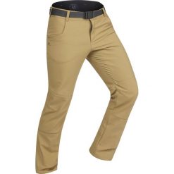 Spodnie turystyczne SH500 x-Warm męskie. Pomarańczowe spodnie męskie QUECHUA, na zimę, m, bez wzorów, z elastanu. Za 129,99 zł.