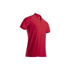 Koszulka polo do golfa Ultralight męska. Niebieskie koszulki męskie INESIS, m, bez wzorów, z elastanu, bez rękawów. Za 99,99 zł.