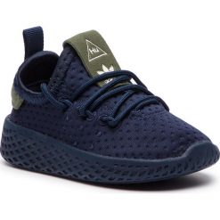 Buty adidas - Pw Tennis Hu I B37114 Conavy/Conavy/Owhite. Niebieskie półbuty dziewczęce Adidas, na sznurówki. W wyprzedaży za 189,00 zł.