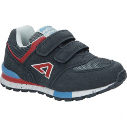 Granatowe buty sportowe na rzepy American K15110G. Szare buciki niemowlęce American, na rzepy. Za 69,99 zł.