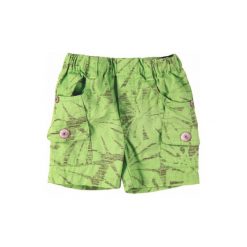 BOBOLI Boys Mini Bermudy szorty kolor zielony. Zielone spodenki chłopięce marki Boboli, na lato, z bawełny. Za 74,90 zł.
