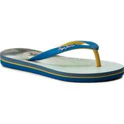 Japonki PEPE JEANS - Beach Surf PBS70020 Beat 549. Niebieskie sandały chłopięce Pepe Jeans, z jeansu, bez zapięcia. W wyprzedaży za 69,00 zł.