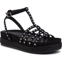 Espadryle LIU JO - Patty 01 SA0079 P0021 Black 22222. Czarne espadryle damskie Liu Jo, bez wzorów, ze skóry, bez obcasa. W wyprzedaży za 389,00 zł.