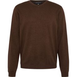 Finshley & Harding - Sweter męski z dodatkiem kaszmiru, brązowy. Brązowe swetry klasyczne męskie Finshley & Harding, m, z aplikacjami, z bawełny. Za 229,95 zł.