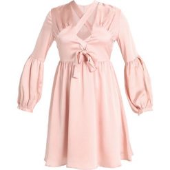 Sukienki: Lost Ink LACE UP DRESS FIT AND FLARE Sukienka koktajlowa pink