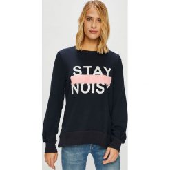 Noisy May - Bluza. Niebieskie bluzy damskie marki Noisy May, s, z nadrukiem, z bawełny, bez rękawów, bez kaptura. W wyprzedaży za 89,90 zł.