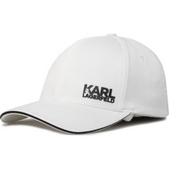 Czapka z daszkiem KARL LAGERFELD - 805616 501122 White 10. Białe czapki męskie KARL LAGERFELD, bez wzorów, z elastanu. W wyprzedaży za 199,00 zł.