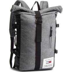 Plecak TOMMY JEANS - Tjm Cool Tech Roll Bavkpack Refl AM0AM04322 062. Szare torby męskie skórzane Tommy Jeans, bez wzorów, z jeansu. W wyprzedaży za 329,00 zł.